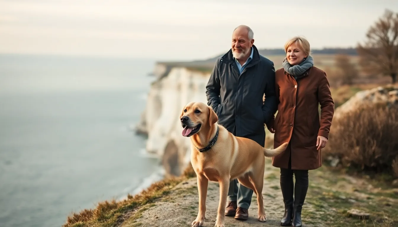 Møns Klint med hund: en tredje date uden forventningens pres